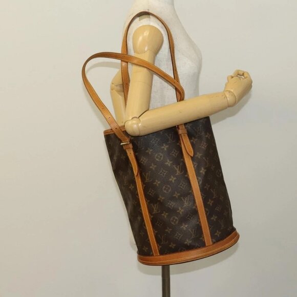 LOUIS VUITTON Monogram Bucket GM Shoulder Bag LV Auth - Picture 15 of 16